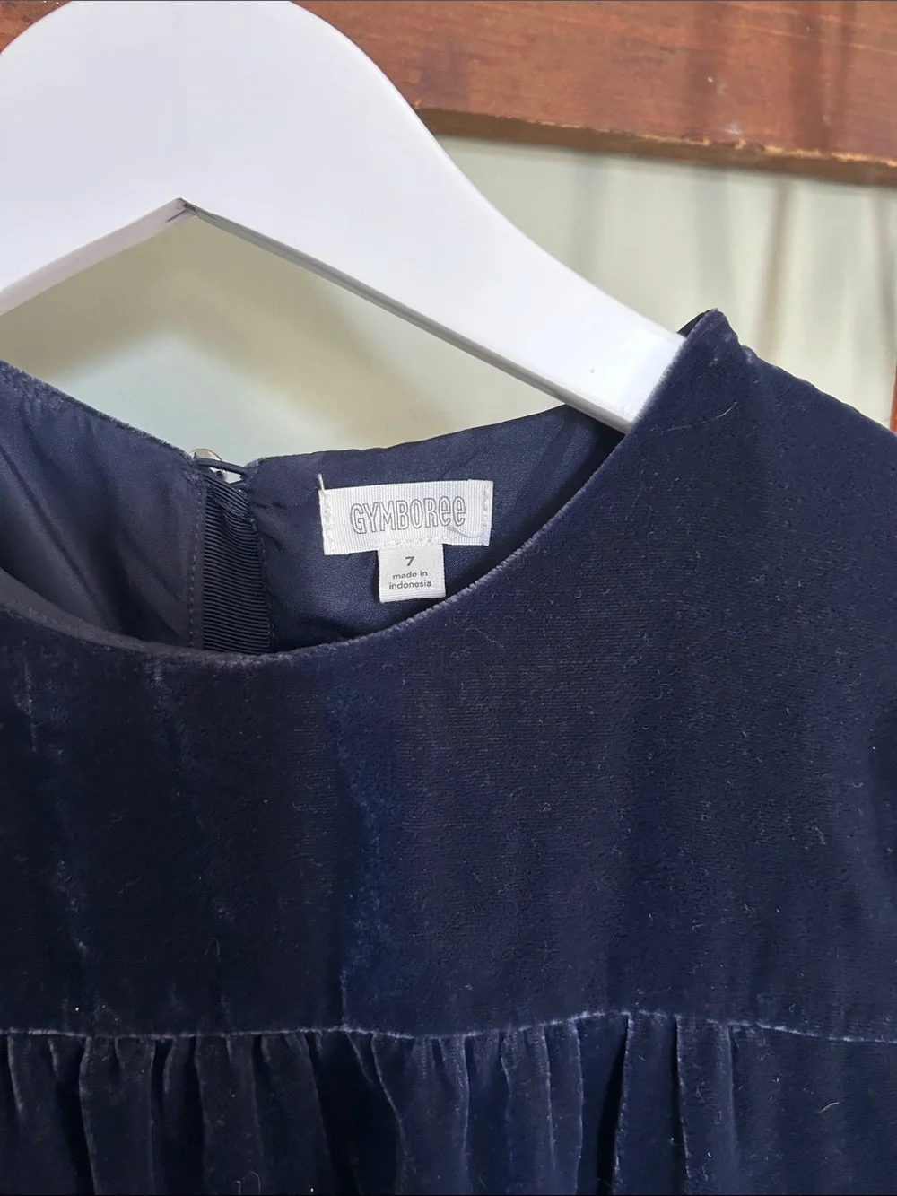 Gymboree Navy Velvet Tiered Dress